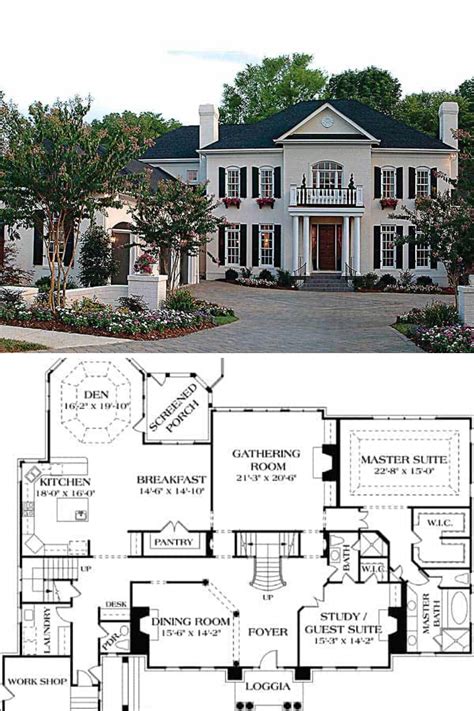 Traditional Colonial Floor Plans - Image to u