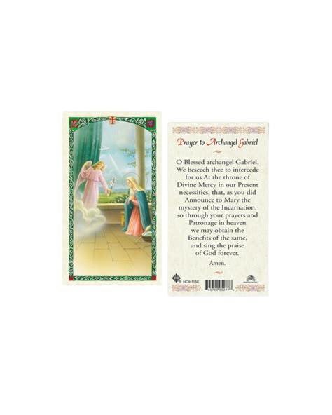 Archangel Gabriel Prayer Card – Stella Maris Readings