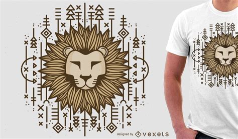 Lion Illustration For Tshirt Merchandise Vector Download