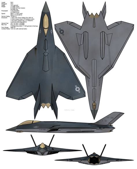 YF-38 by cyberneticCaveMan | Futuristic Aircraft design | Stealth ...