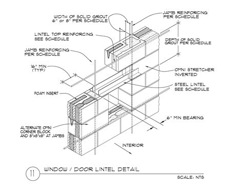 Window / Door Lintel 8 x 8 x 16 - Omniblock