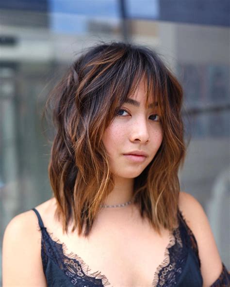 Round Face Chubby Face Curtain Bangs : The 20 Hairstyles For Round ...