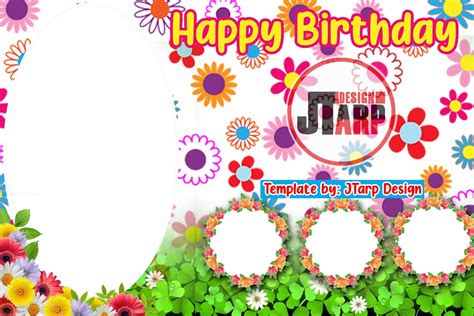 Birthday Tarpaulin Design, Flower Frame, Wordpress Theme, Flower ...