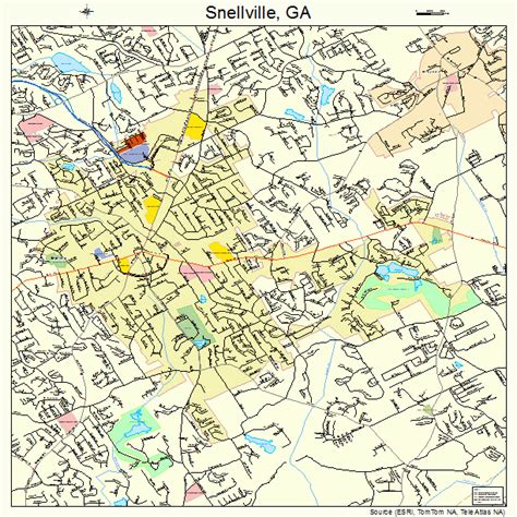 Snellville Georgia Street Map 1371604