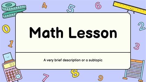 Free Math Powerpoint Templates For Teachers