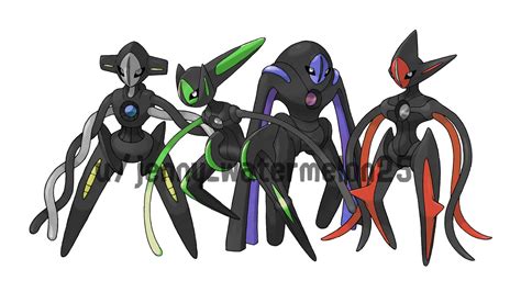 I edited Deoxys' shiny forms to look more aesthetically pleasing ...