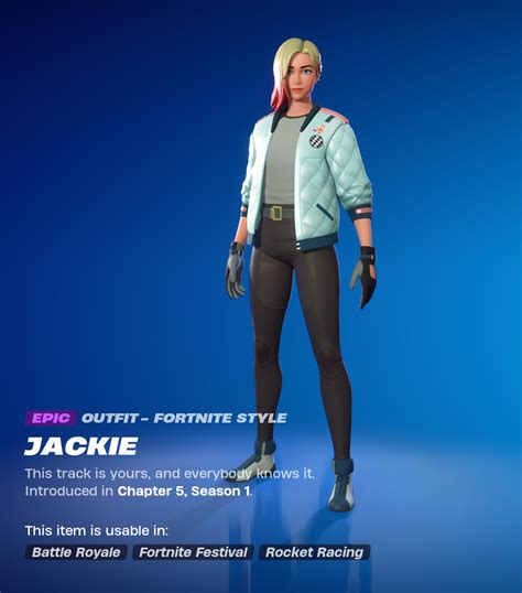 How to Unlock the Jackie Skin (Gold Skin) - Fortnite Rocket Racing ...