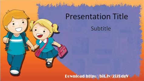 Download Elementary Education PowerPoint Template with Back To School ...