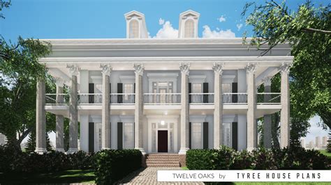 Luxury Southern Plantation. 4500 Square Feet. Tyree House Plans.