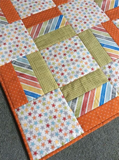 Best 11 Jelly Roll Baby Quilt. Do as a large disappearing 9 patch with ...