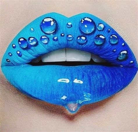 #blue #lips #makeup | Lip art makeup, Lip art, Lip artwork