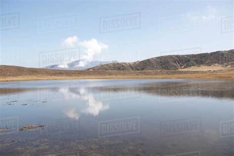 Japan, Kumamoto, Mountain lake - Stock Photo - Dissolve