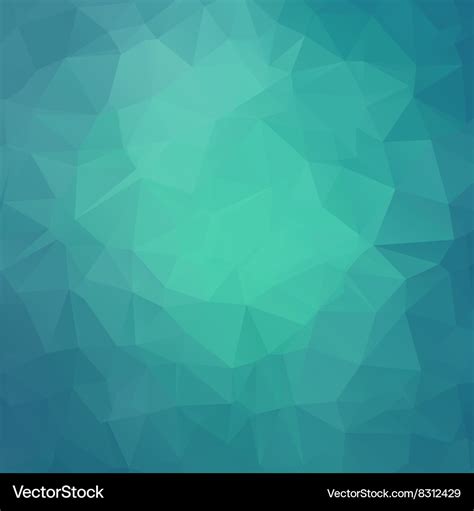 Abstract teal geometric triangle background Vector Image