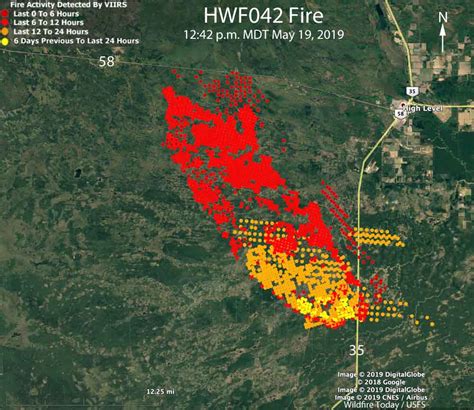 Active Forest Fire Map Canada - United States Map