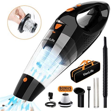 vaclife handheld vacuum, hand vacuum cordless with high power, mini ...