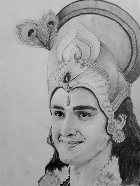 Shrikrishna krishna mahabharat sourabh raj jain star plus sketch pencil ...