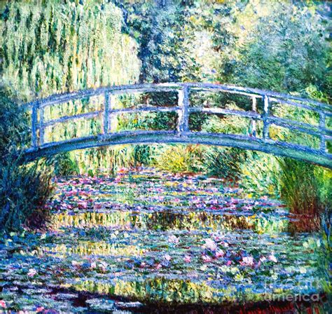 Monet Bridge Over Water Lilies - Mural Wall