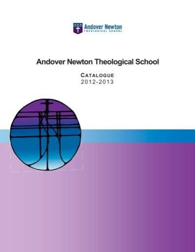 Course Catalogue 2012-2013 - Andover Newton Theological School