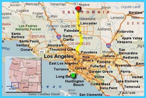 Map of Long Beach California - TravelsMaps.Com