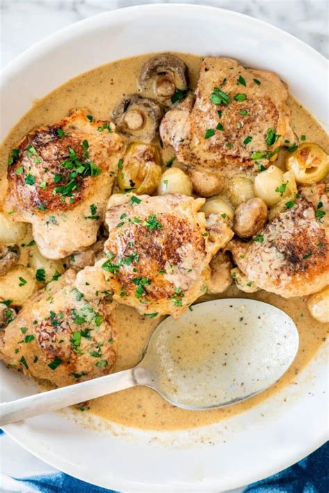 This Chicken Fricassee recipe is an easy and hearty weeknight meal ...