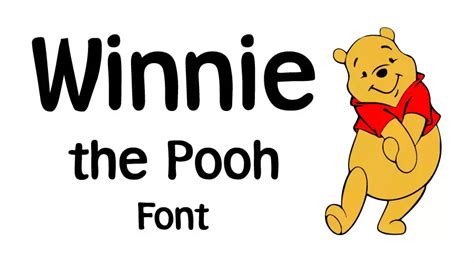 Winnie the Pooh Font Free Download | Dafont Online