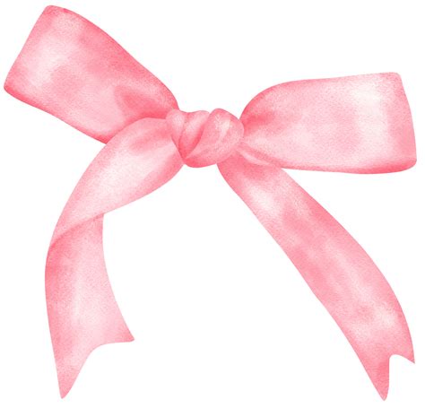 Pink Coquette ribbon bow watercolor 36004872 PNG