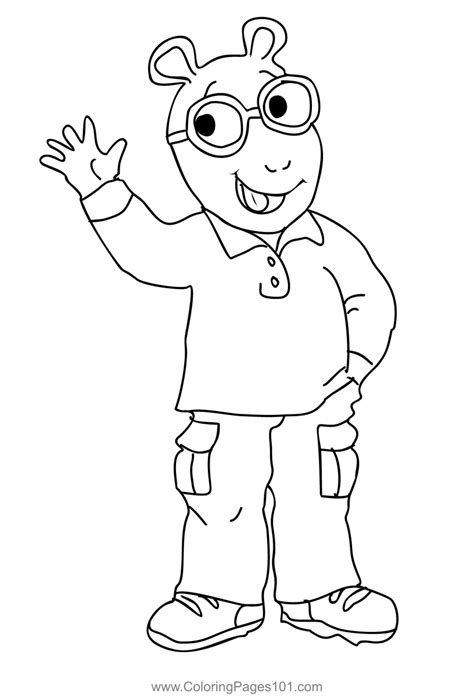 Arthur 1 Coloring Page for Kids - Free Arthur Printable Coloring Pages ...