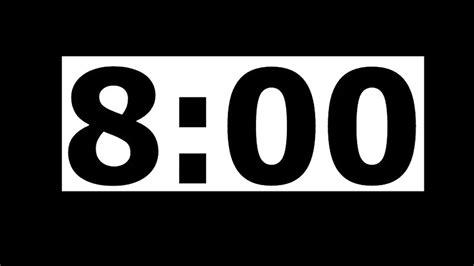 8 Minute Countdown Timer with Alarm - YouTube