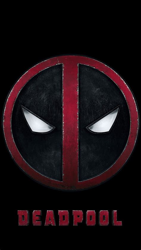 Deadpool Logo Dark Art Hero iPhone Wallpapers Free Download