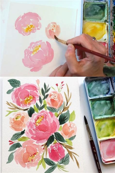 20+ Best Watercolor Flowers Tutorials & Videos | Watercolor flowers ...