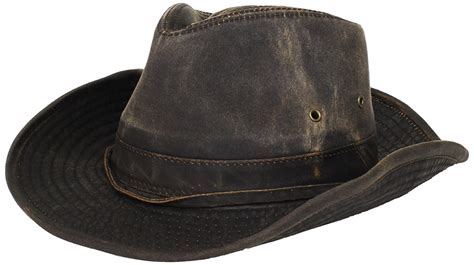 Dorfman Pacific - Dorfman-Pacific Weathered Cotton Outback Hat With ...