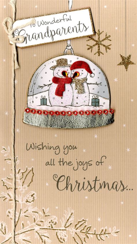 Grandparents Embellished Christmas Card | Cards | Love Kates