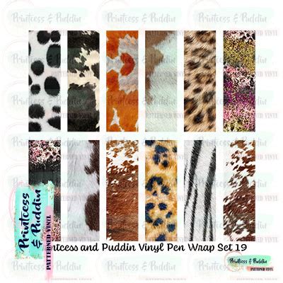 Pen Wraps Set 19 | Printcess & Puddin