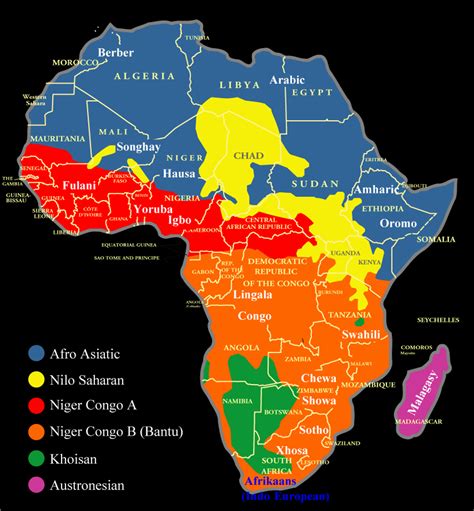 Ethnic Groups In Africa Map