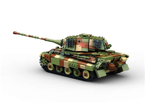 WW2 King Tiger (Tiger II) Camouflage Patterns Brick Set