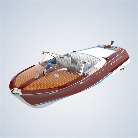 riva aquarama boat 3d model