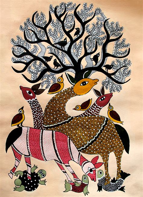 Электроника: [37+] Painting Designs Gond Art Easy