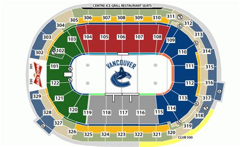 Vancouver Canucks Rogers Arena Seating Chart - Arena Seating Chart