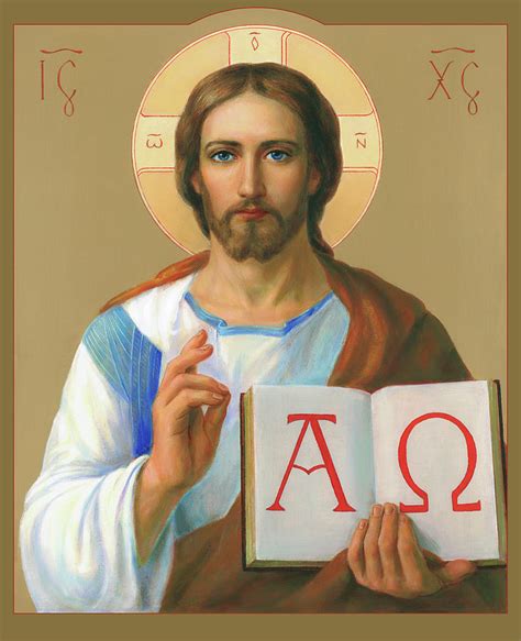 Jesus Christ - Alpha and Omega Painting by Svitozar Nenyuk - Fine Art ...