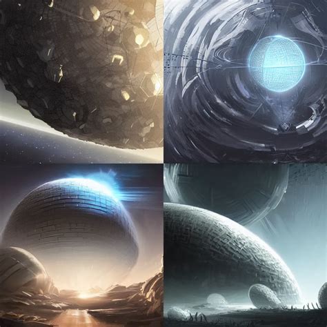 a giant Dyson Sphere concept art by James Paick | Stable Diffusion ...