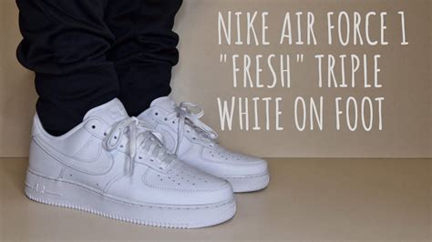 Nike Air Force 1 White Low On Feet