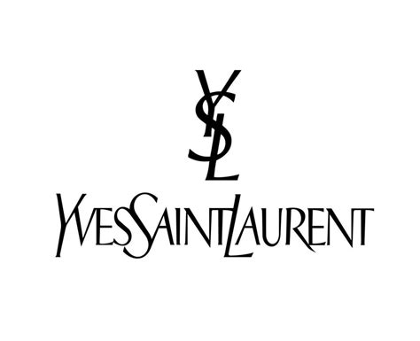 Ysl Yves Saint Laurent Brand Logo Black Symbol Clothes Design Icon ...