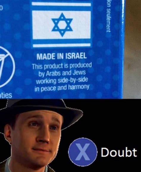 Made in Israel | L.A. Noire "Doubt" / Press X To Doubt | Know Your Meme