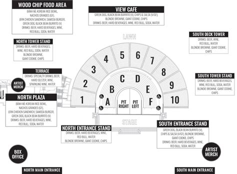 Greek Theater Berkeley Seating Map | Elcho Table