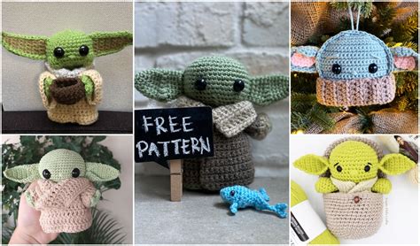 Baby Yoda and Space Pod Free Crochet Patterns