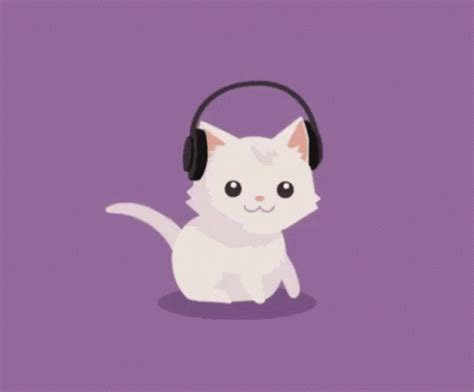 Cat Music GIF - Cat Music Vibing - Discover & Share GIFs | Cute cat gif ...