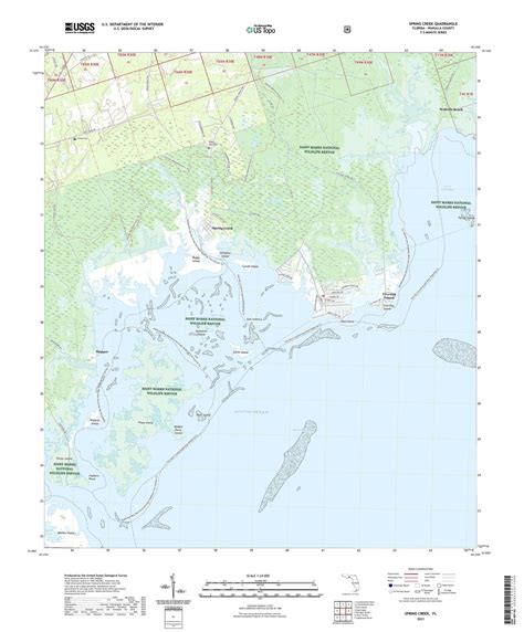 Spring Creek Florida US Topo Map – MyTopo Map Store