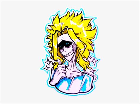 All Might ☀ 💀☀ - All Might True Form Fanart Transparent PNG - 400x570 ...