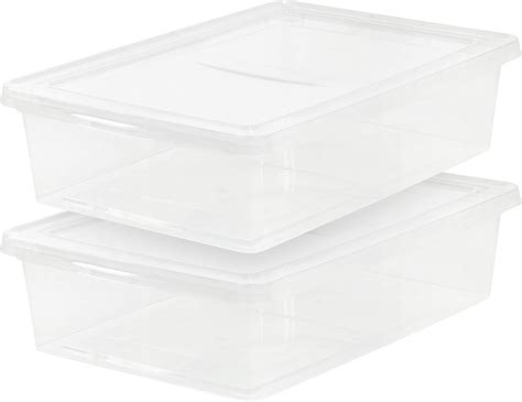 Amazon.com - IRIS USA IRIS 28 Quart Clear Storage Box, 2 Pack, 2 Piece