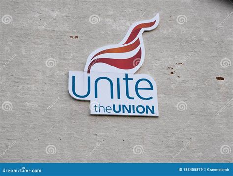 Logo of the Union Unite on the Side of a Local Branch Birkenhead Wirral ...